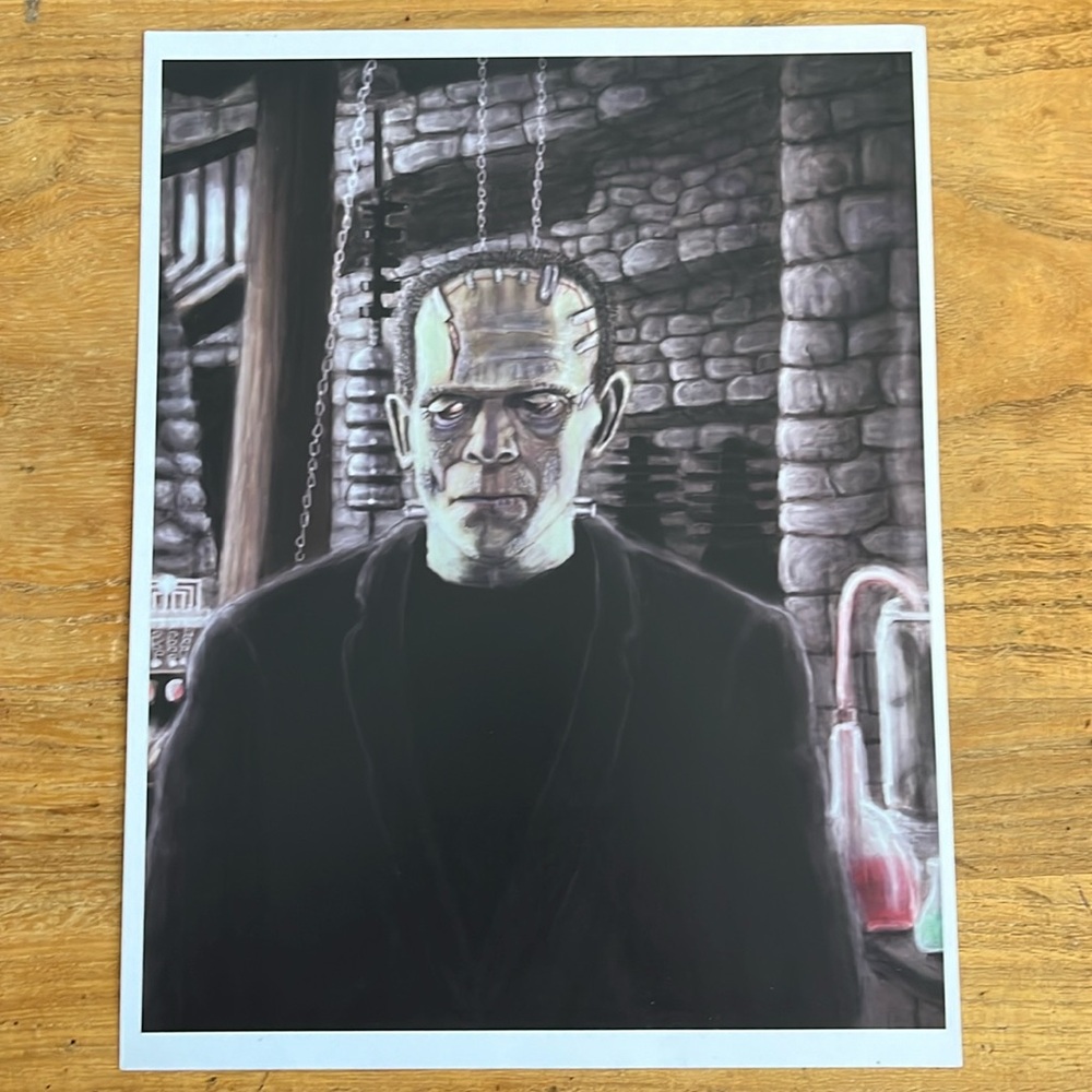 Frankenstein art 8 1/2 x 11